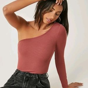 SHEIN single arm top medium blouse